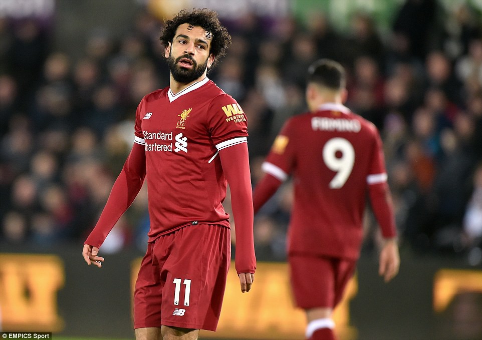 Hình ảnh: Salah đã phung phí một trong những cơ hội của Liverpool