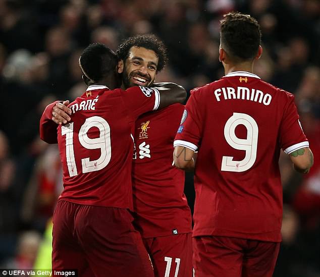 Hình ảnh: Salah, Firmino và Mane ghi 88 bàn cho Liverpool mùa này