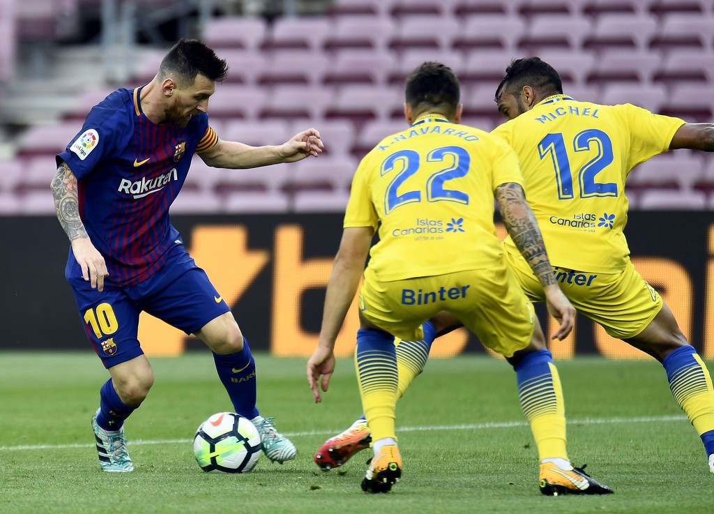 Hình ảnh: Messi vẫn chưa ghi bàn trên sân Las Palmas