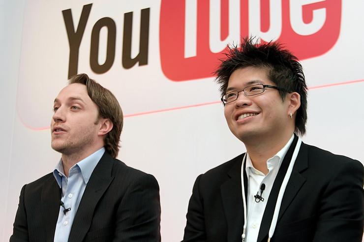 Chad Hurley và Steve Chen thành lập Youtube vào năm 2005 