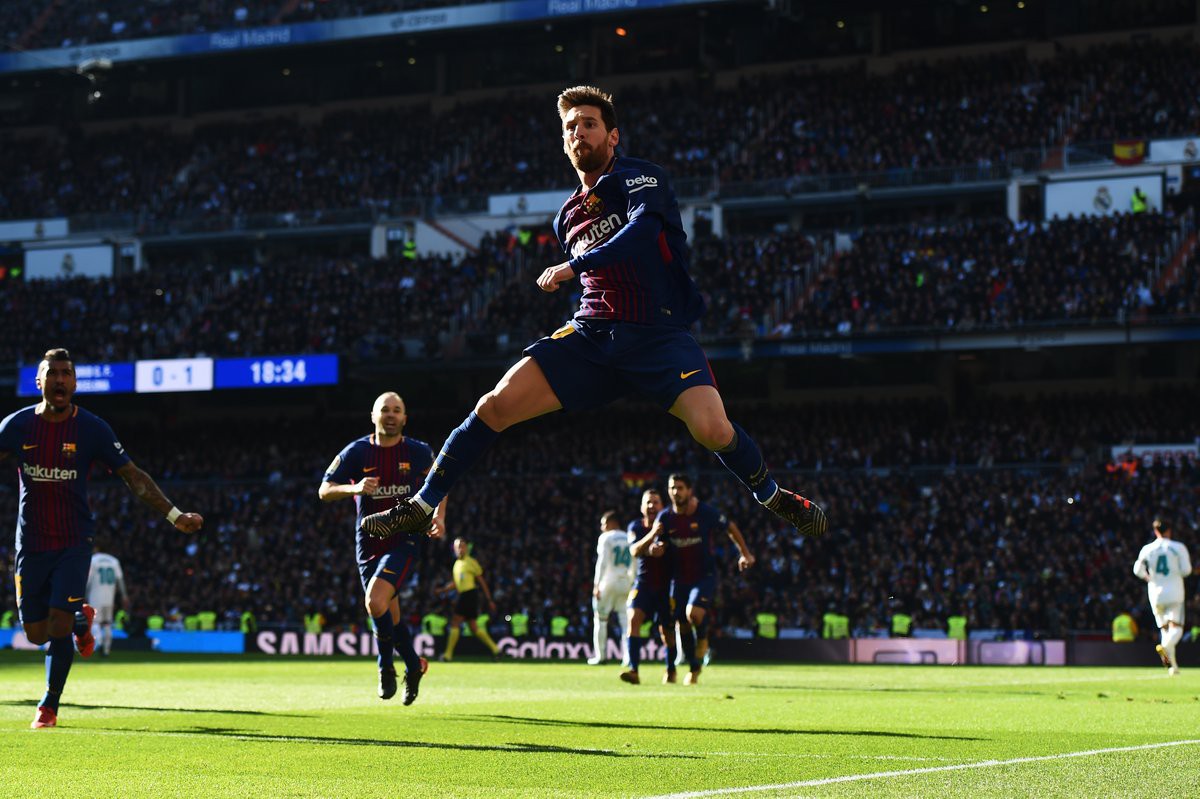 Hình ảnh: Messi ghi bàn thứ 15 trên sân Bernabeu