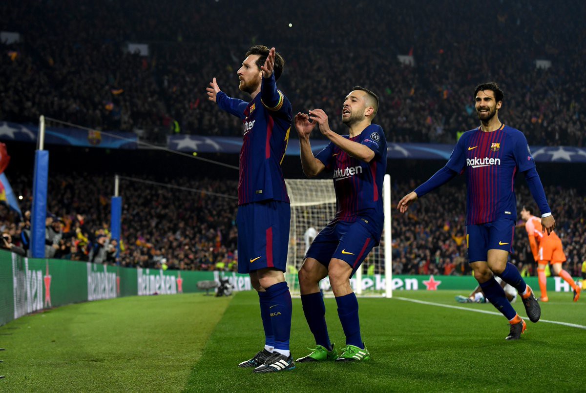 Hình ảnh: Messi tham gia vào cả 3 bàn thắng của Barca