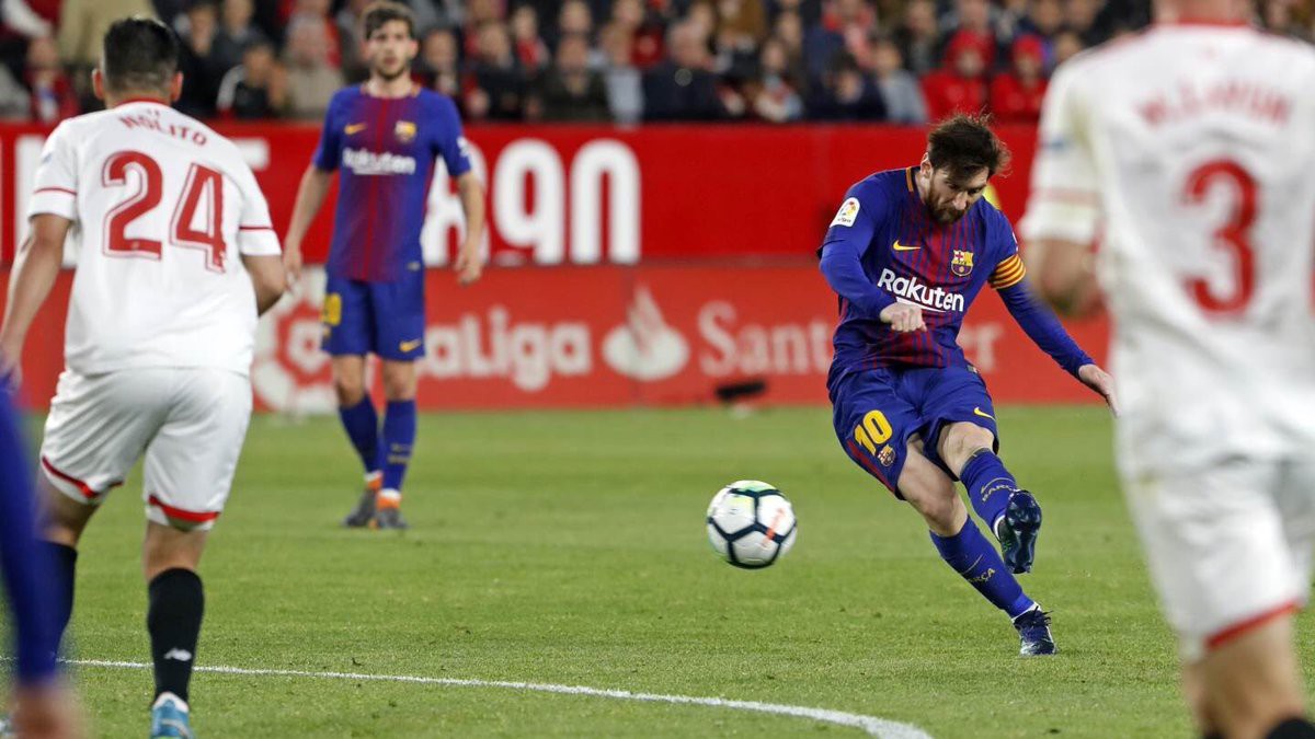 Hình ảnh: Cú sút xa của Messi đã gỡ hòa cho Barca