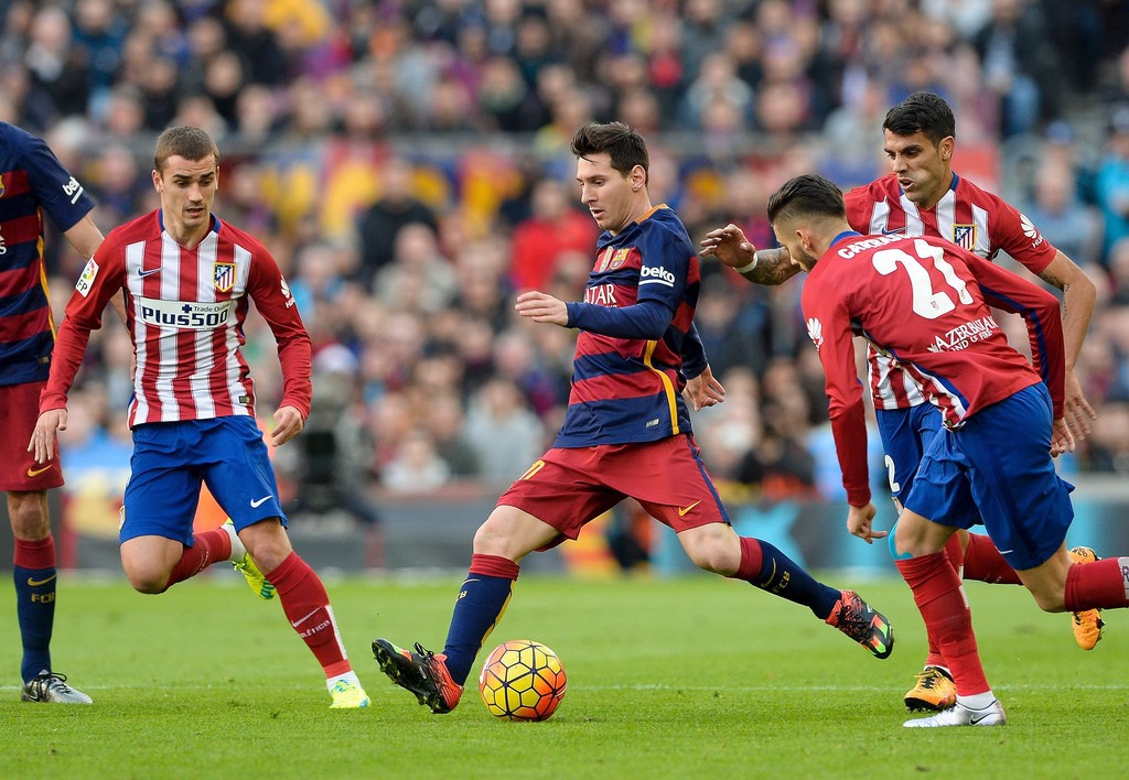 Messi và bộ ba MSN ghi 13/14 bàn thắng vào lưới Atletico dưới thời Enrique