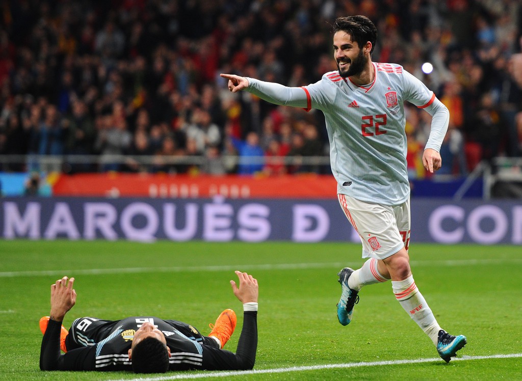 Hình ảnh: Isco vừa lập hat-trick cho Tây Ban Nha