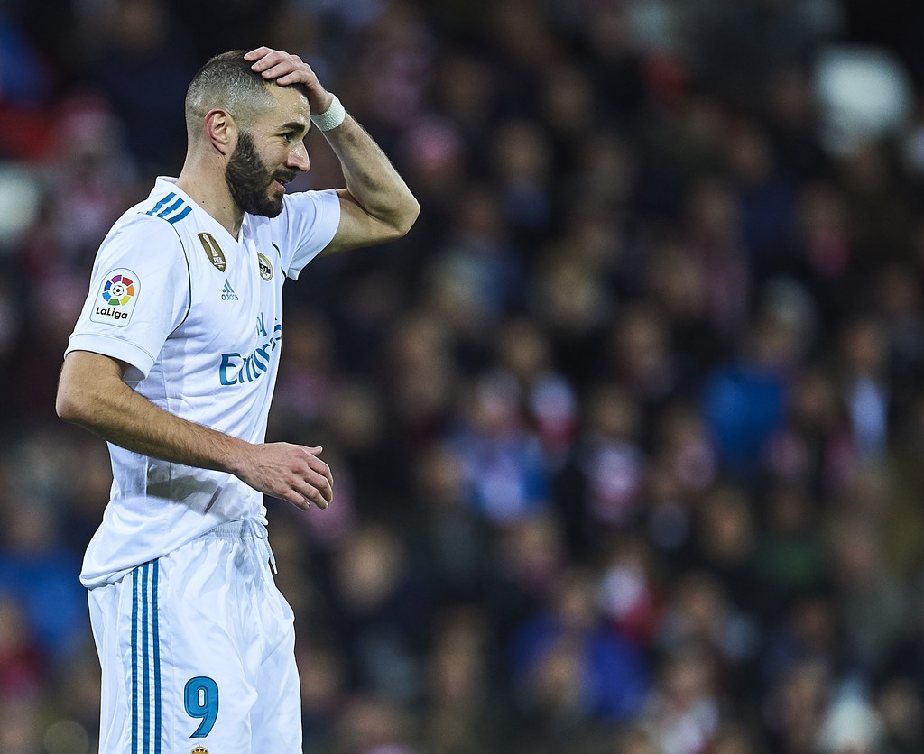 Benzema cũng không may mắn