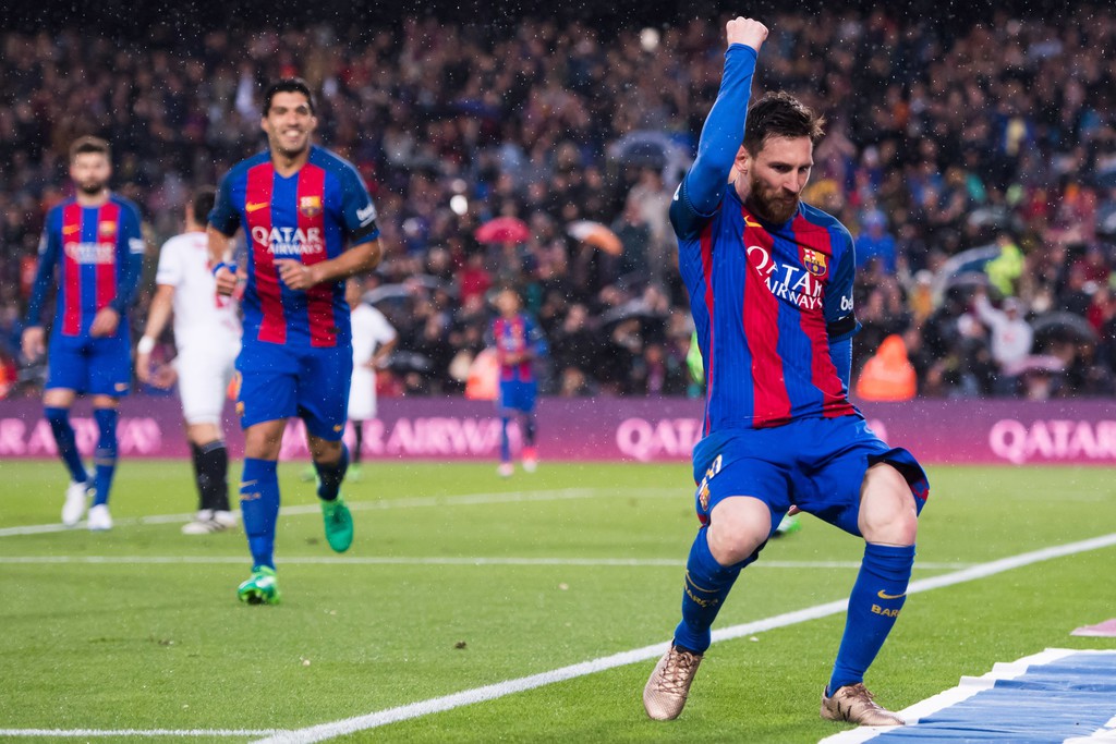 Messi góp công lớn trong 90 bàn thắng của MSN