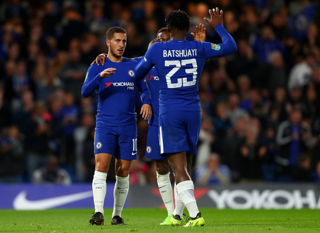 Không loại trừ khả năng Batshuayi được xếp đá cặp với Hazard