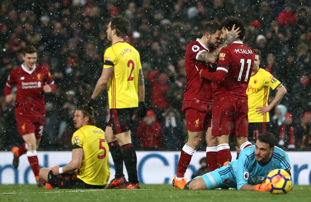 Hình ảnh: Liverpool vừa ghi 5 bàn trên sân nhà trước Watford