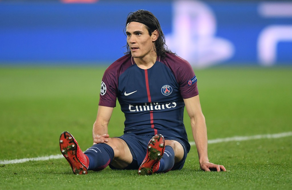 Hình ảnh: Real đã phong tỏa thành công Cavani trong hiệp 1