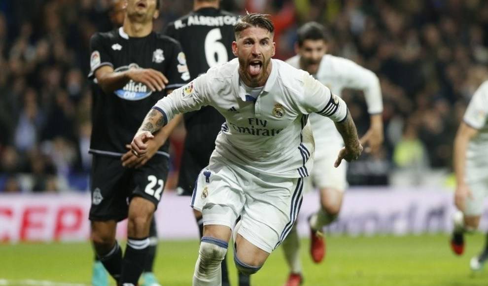 Trước khi ghi bàn quyết định trước Deportivo, Ramos đã ''tác động'' đến trọng tài
