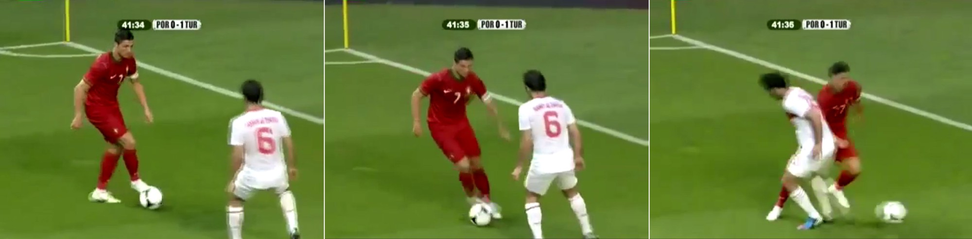 Ronaldo đi bóng ''xâu kim'' trong màu áo đội tuyển