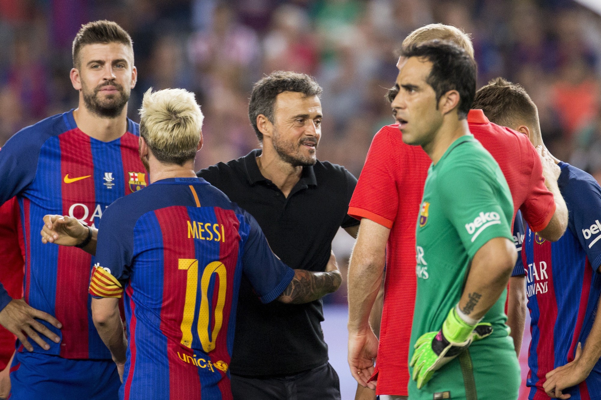Giành Siêu Cúp TBN nhưng Barcelona đối diện với thiếu hụt lực lượng ở ngày mở màn La Liga Ảnh: EPA