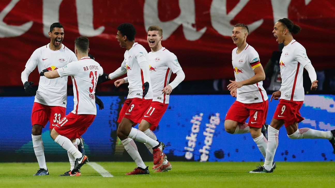 Leipzig đang đứng thứ 2 tại Bundesliga