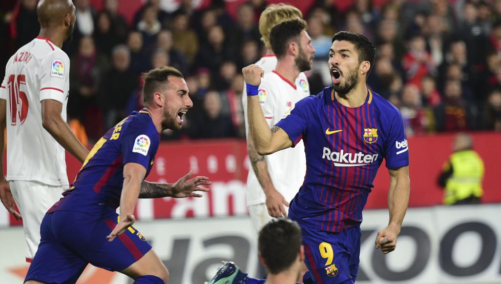 Hình ảnh: Suarez góp phần giúp Barca duy trì mạch bất bại