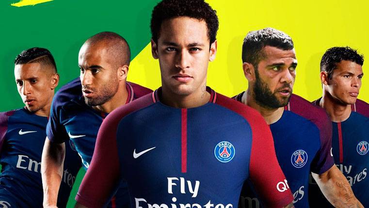 Hình ảnh Neymar mặc áo PSG xuất hiện trên các phương tiện truyền thông ở Pháp