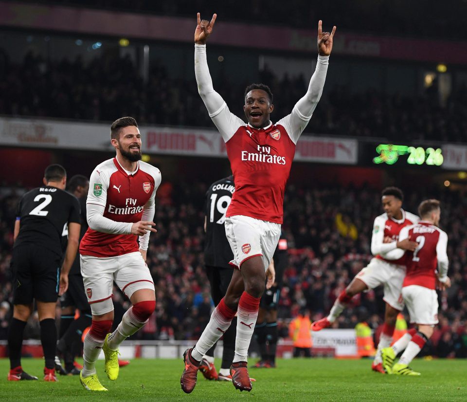 Hình ảnh: Welbeck ghi bàn duy nhất cho Arsenal