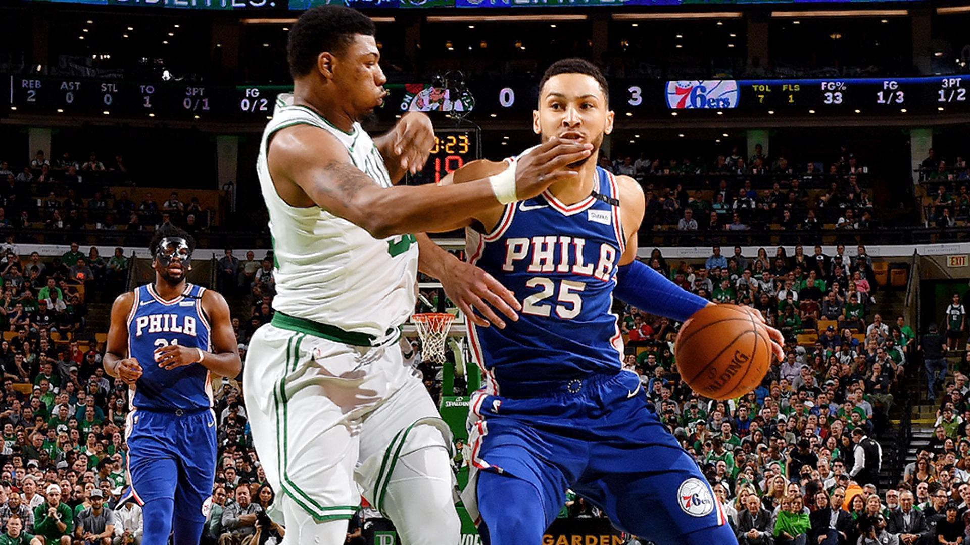 Ben Simmons đã có màn trình diễn tồi tệ ở game 2 với Celtics.