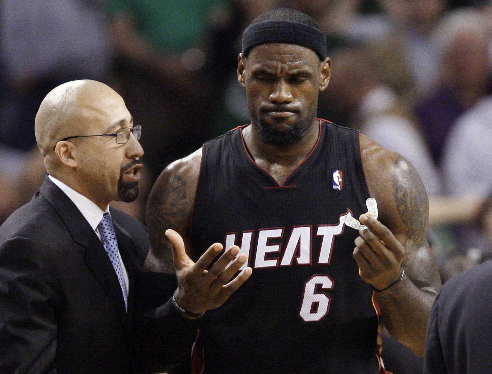 LeBron và Fizdale thời còn làm việc chung tại Miami Heat.