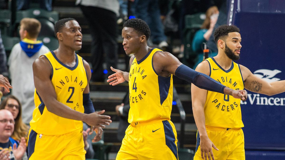 Những cầu thủ nhanh nhạy của Pacers luôn ép các xạ thủ của Cavaliers phải ném khó.