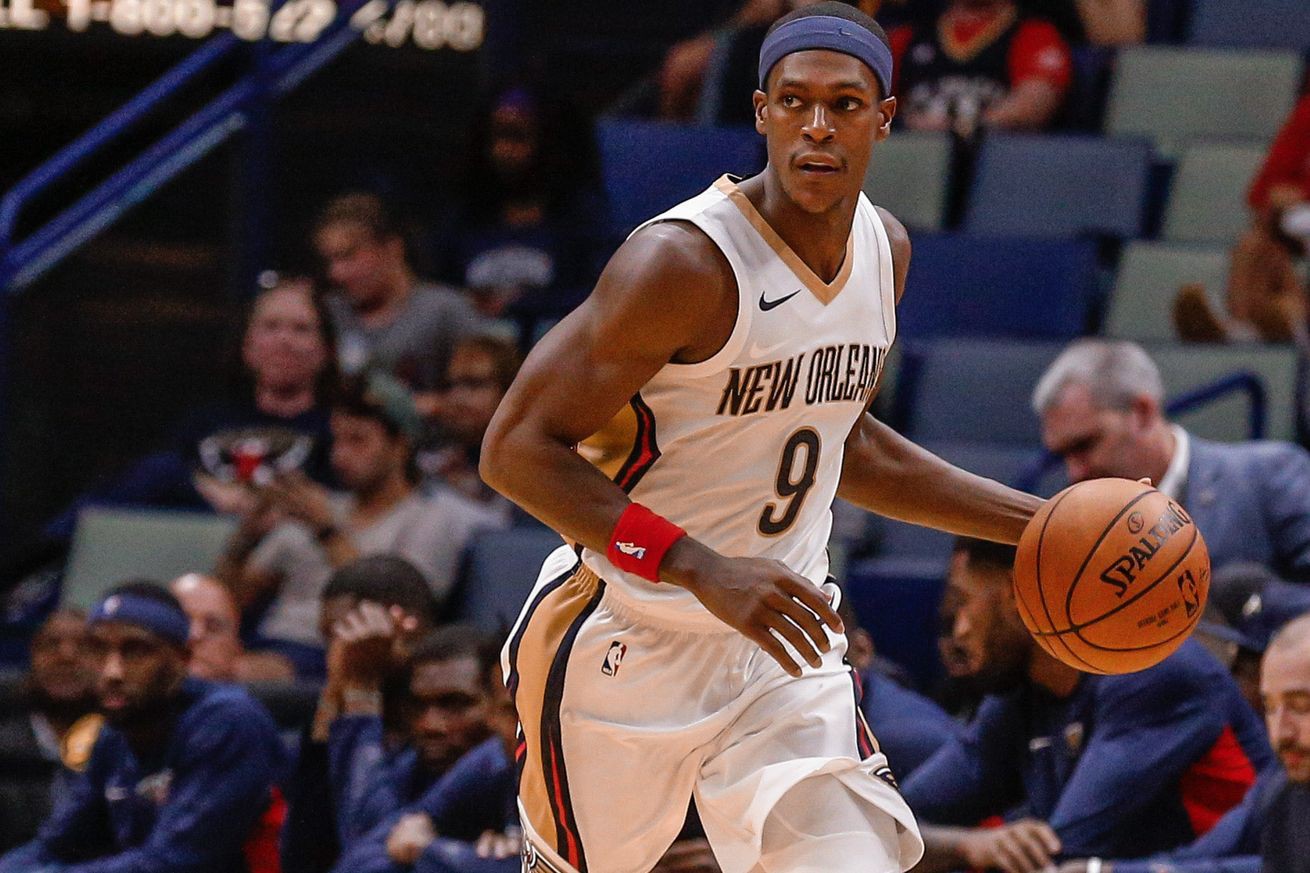 Rondo đang được HLV Pelicans hết mực tin tưởng.