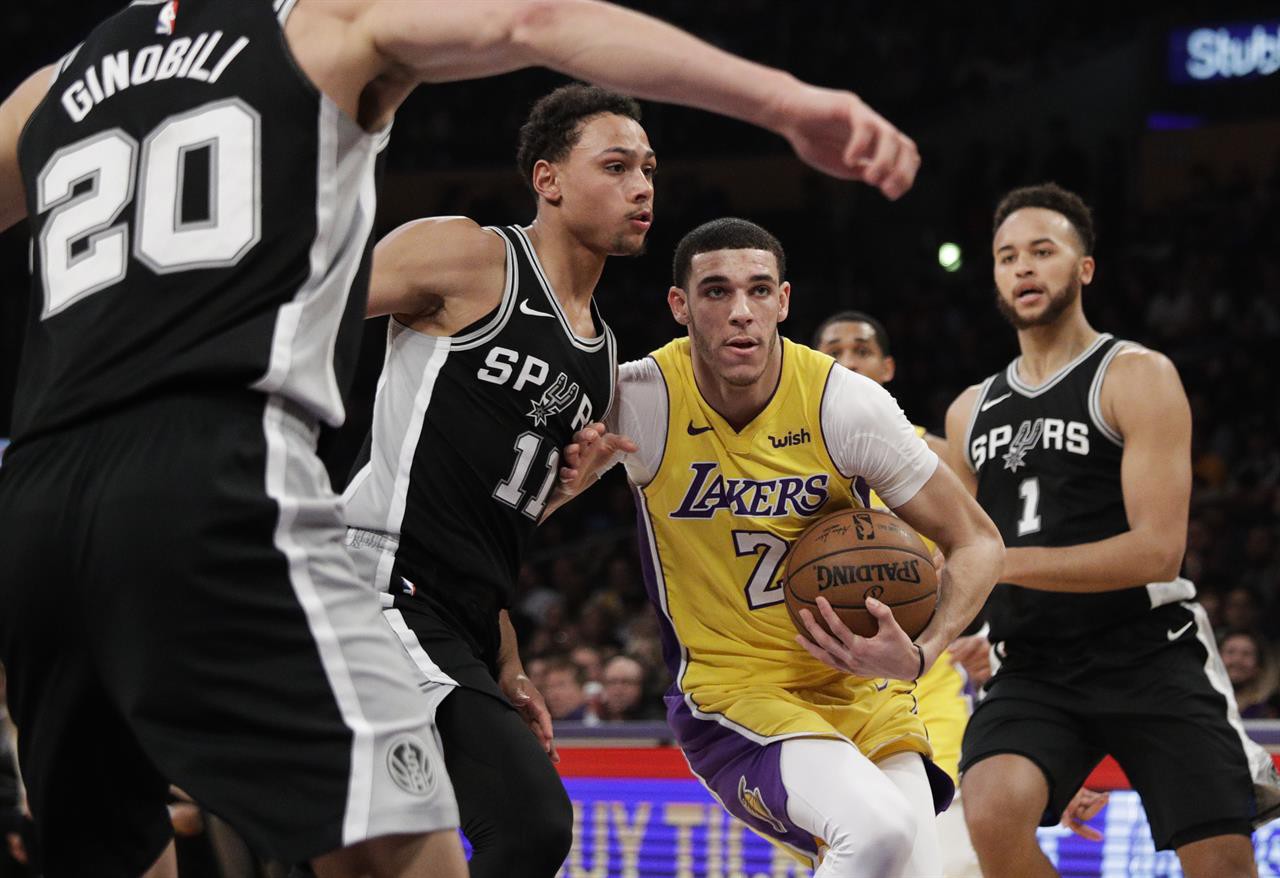 Lonzo Ball có đến Spurs để Lakers đem Leonard về?