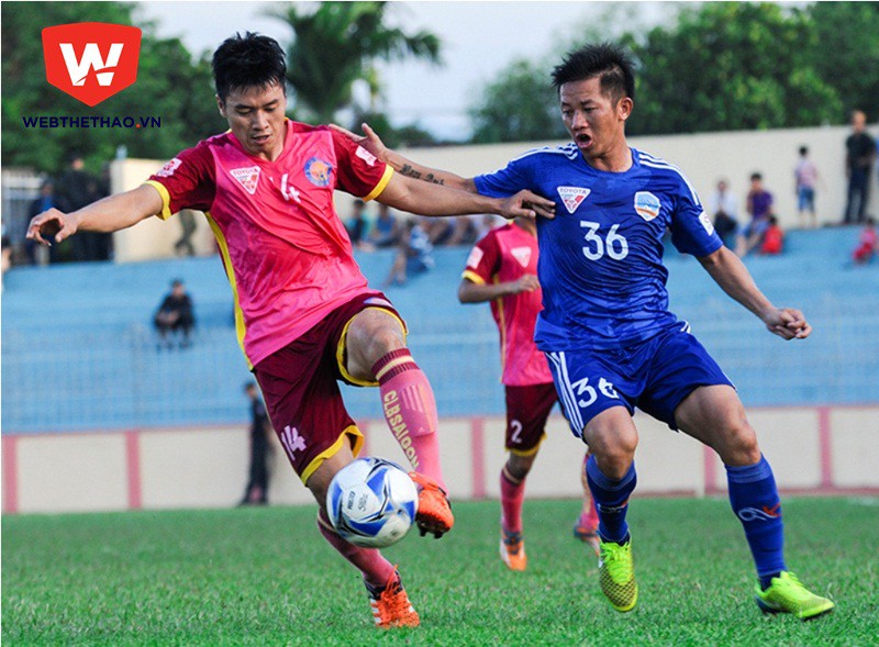 Quảng Nam FC đang định danh ở V.League. Ảnh: Huy Kha