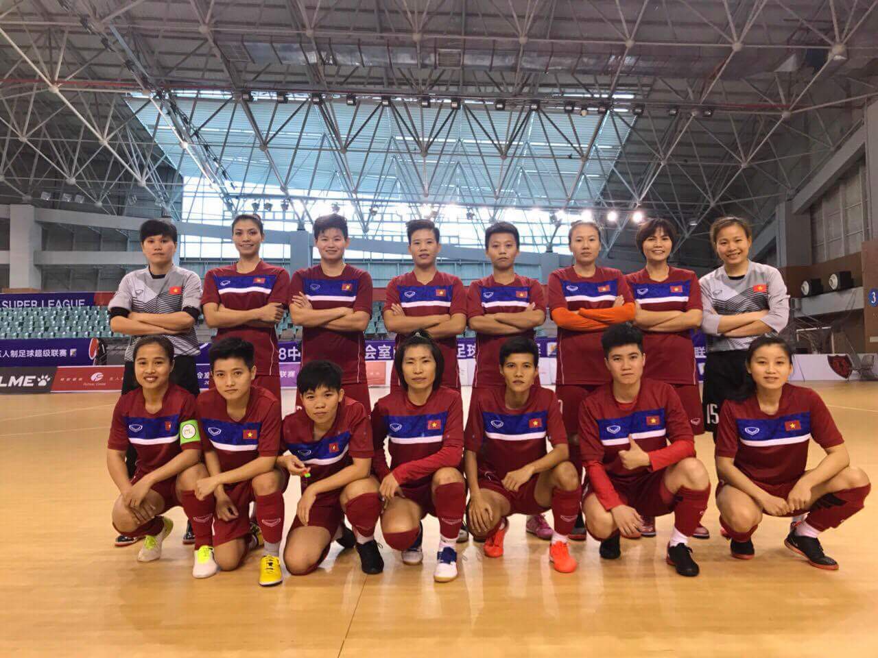 ĐT Futsal nữ Việt Nam tự tin hướng đến VCK châu Á 2018. Ảnh: VFF