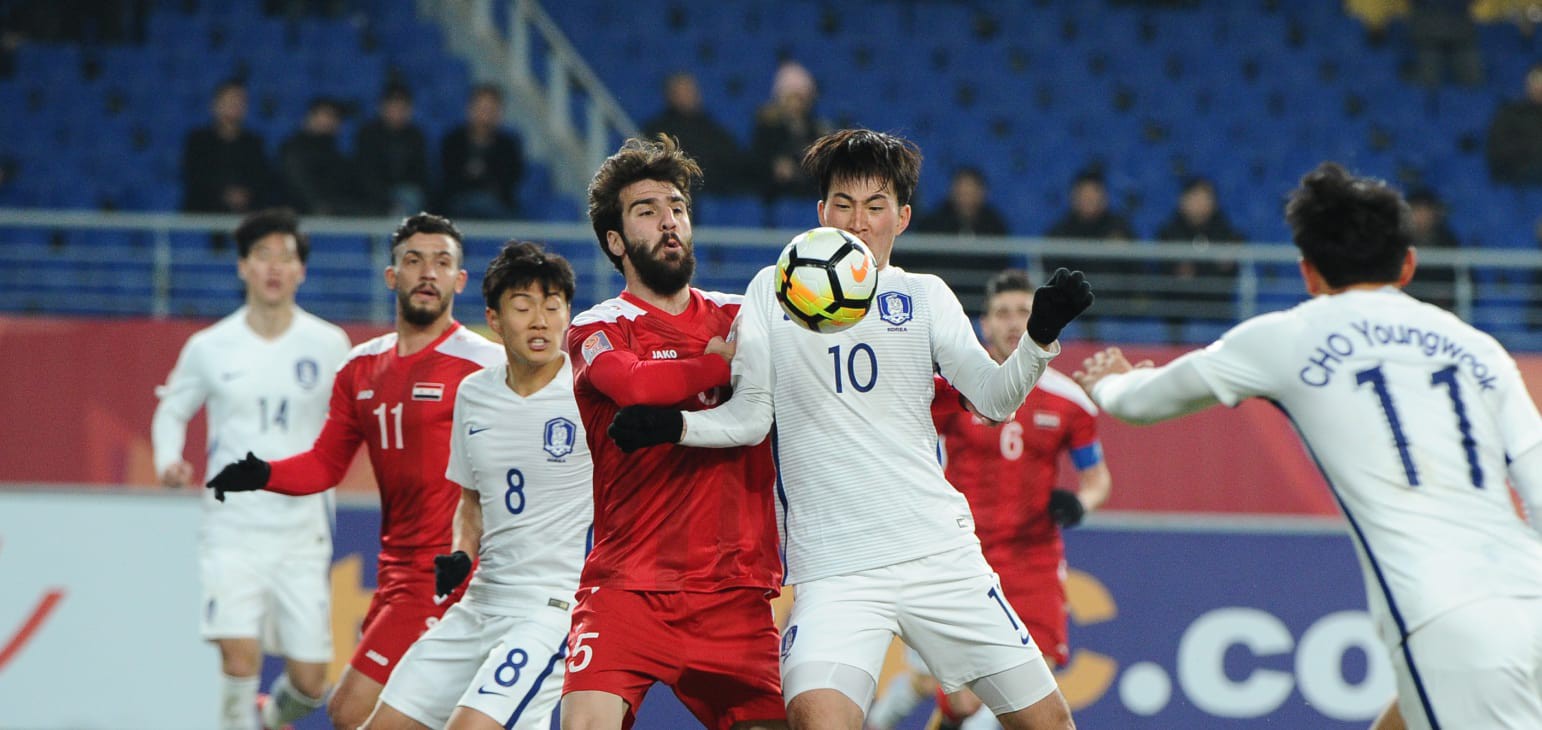 U23 Syria bất ngờ cầm chân U23 Hàn Quốc. Ảnh: AFC