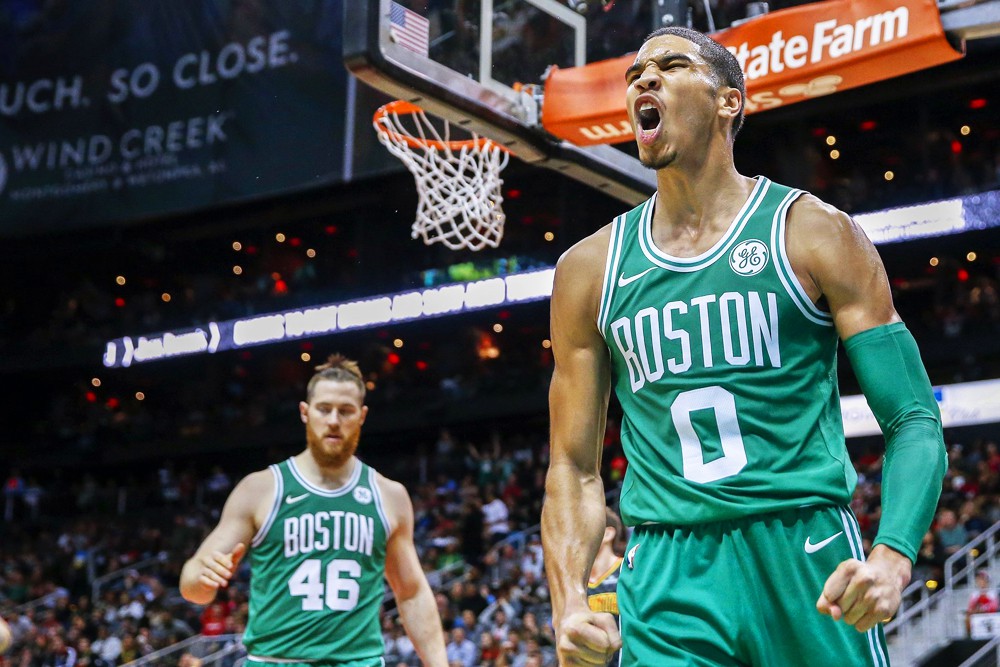 Tân binh Jayson Tatum chơi rất hay trong chuỗi trận bất bại.