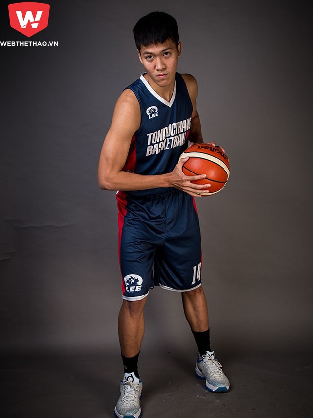 Nguyễn Kỳ Quan đang là thành viên của đội bóng rổ sinh viên trường Đại Học Tôn Đức Thắng. Ảnh: Chí Trung.