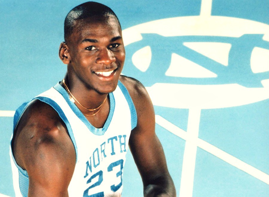 Michael Jordan trước thời điểm NBA Draft 1984.