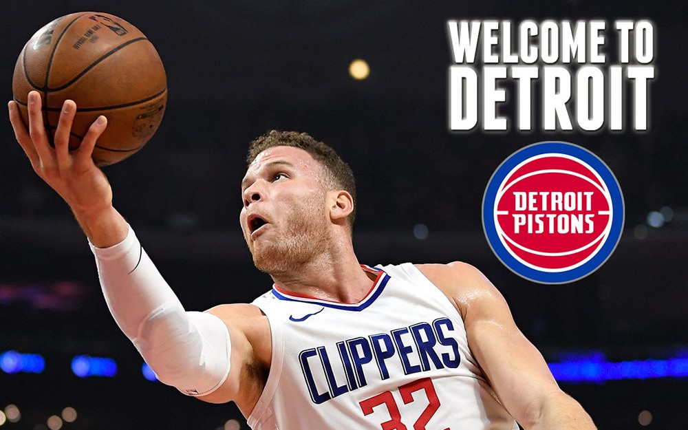 Chào mừng Blake Griffin đến với Detroit Pistons.
