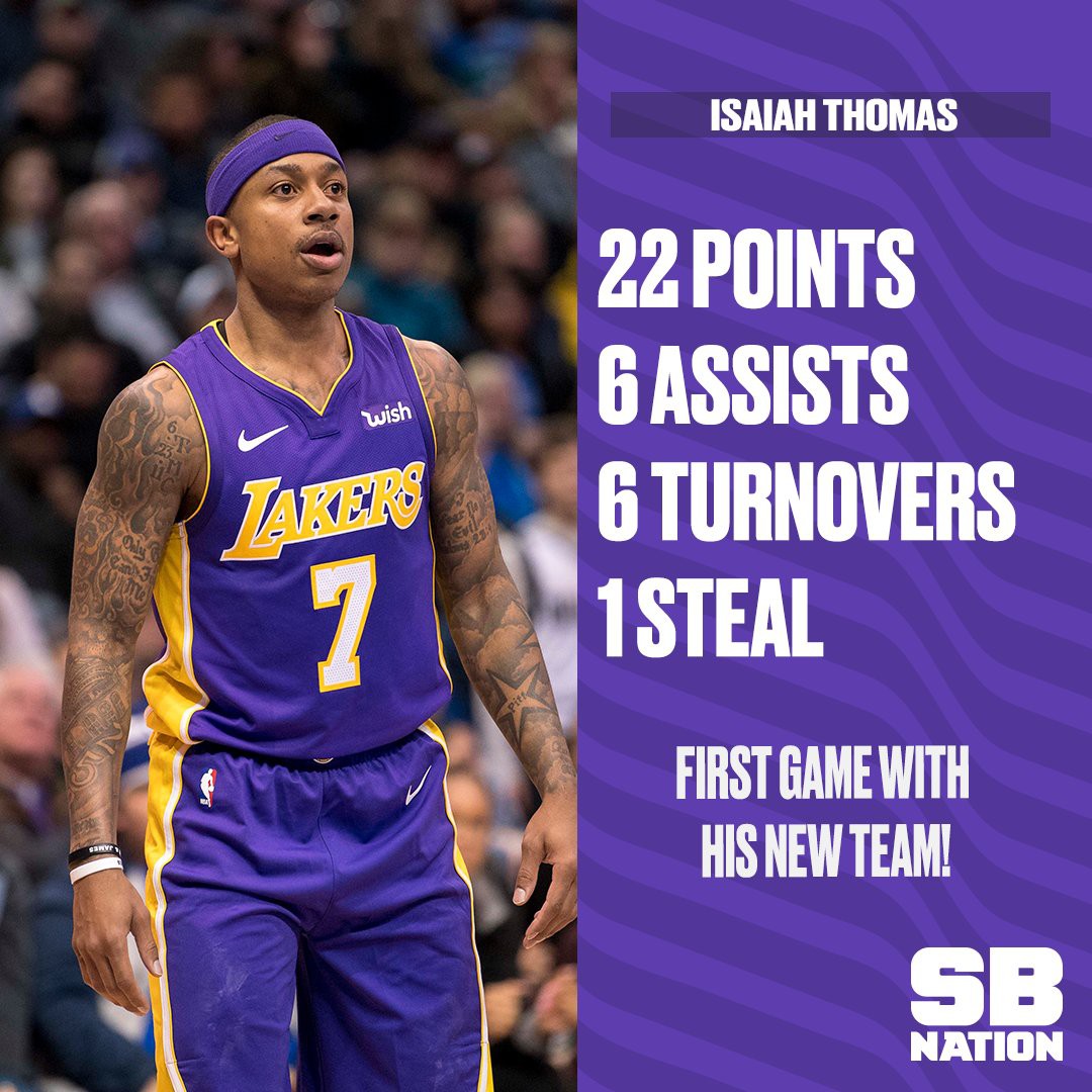 Isaiah Thomas mặc chiếc áo số 7 của Larry Nance Jr. để lại.