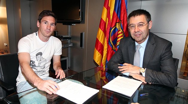 Chủ tịch Bartomeu nhận được nhiều tín nhiêm nhờ giữ chân thành công Messi