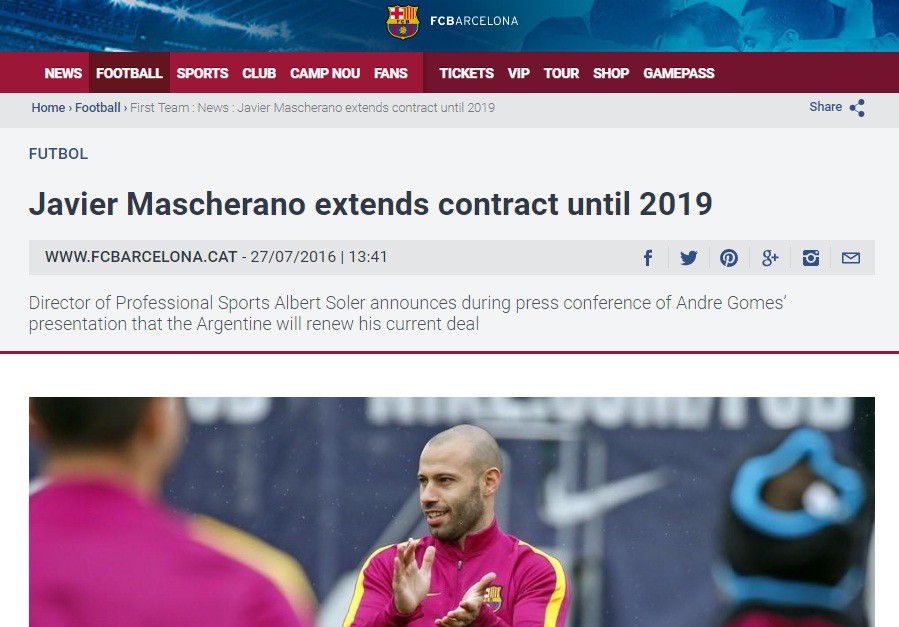Arsenal mua thêm hậu vệ, Mascherano gia hạn hợp đồng với Barca