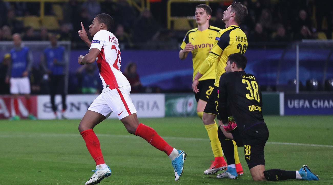Kylian Mbappe là hung thần của Dortmund ở trận lượt đi