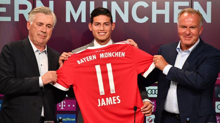 James sẽ sát cánh cùng Bayern Munich ở ICC Cup 2017