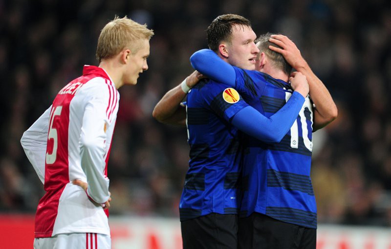 Man Utd (áo xanh) đang có thành tích đối đầu tốt trước Ajax