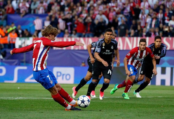 Griezmann đã mắc lỗi khi thực hiện cú sút phạt đền vào lưới Real Madrid ở bán kết Champions League năm ngoái