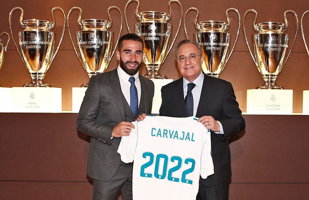 Carvajal mới gia hạn hợp đồng với Real Madrid vào ngày hôm qua