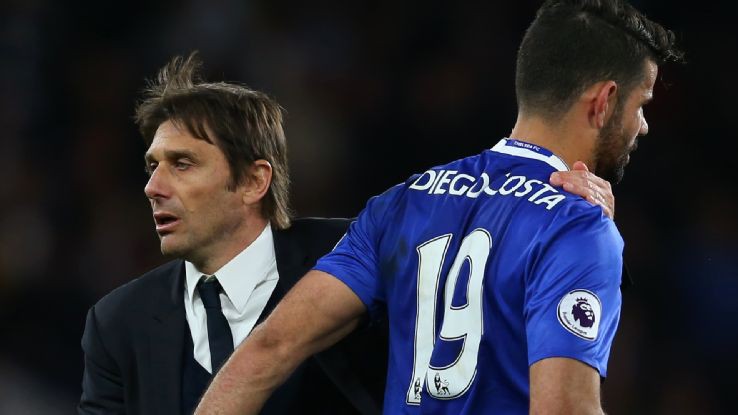 Costa buộc phải rời Chelsea vì mâu thuẫn với HLV Antonio Conte