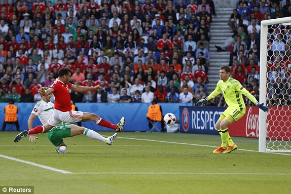 TRỰC TIẾP, Xứ Wales 1-0 Bắc Ireland: McAuley đốt lưới nhà 