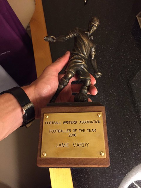 Jamie Vardy đoạt danh hiệu “Cầu thủ xuất sắc nhất năm”