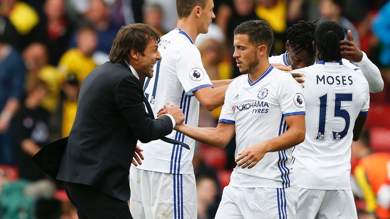 HLV Antonio Conte phủ nhận Hazard sẽ rời Chelsea