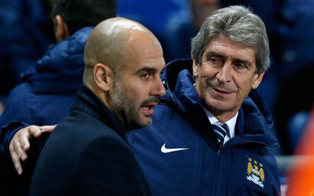 Pep Guardiola đang có thành tích tệ hơn Manuel Pellegrini