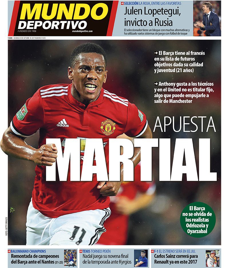 Barcelona cũng muốn mua Anthony Martial