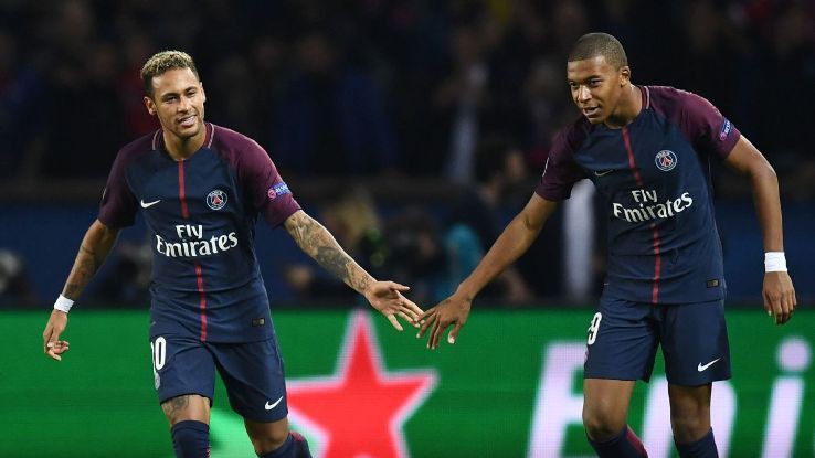 Giá trị của Mbappe cũng tăng mạnh sau khi anh gia nhập PSG cùng Neymar