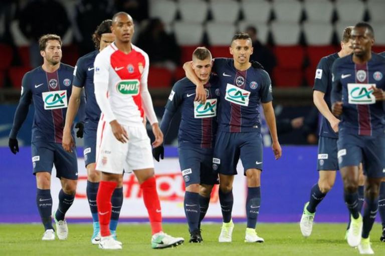 Monaco vừa ''chủ động'' thua PSG 0-5 ở bán kết Cúp quốc gia để dồn sức cho Ligue I và Champions League