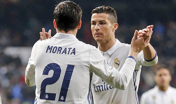 Morata chia sẻ kỹ năng đánh đầu tuyệt vời được trui rèn khi tập cùng Ronaldo hồi còn ở Real